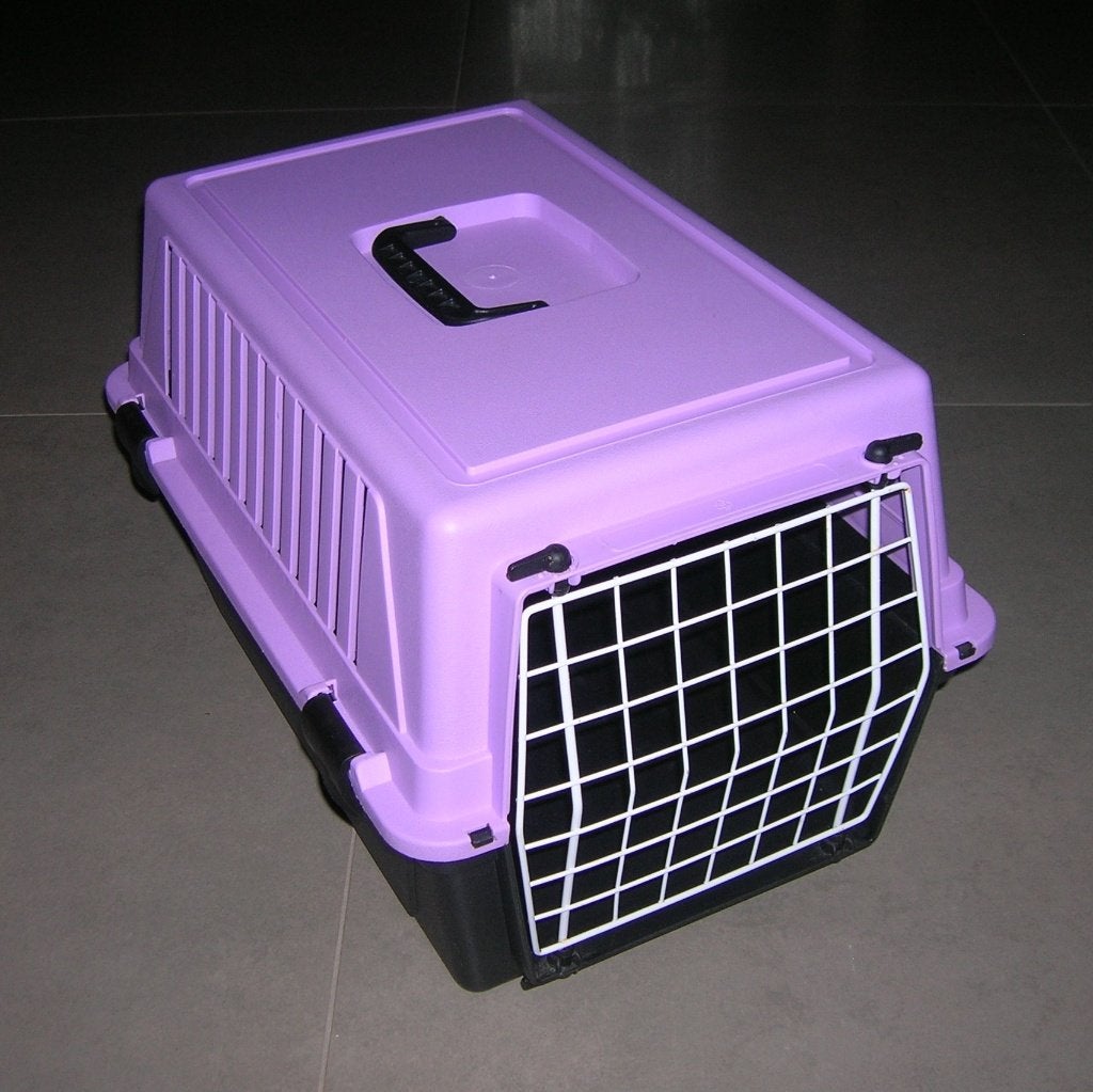 Kattenbench ( Ferplast ) Zwart/Paars, Dieren en Toebehoren, Ophalen, Zo goed als nieuw