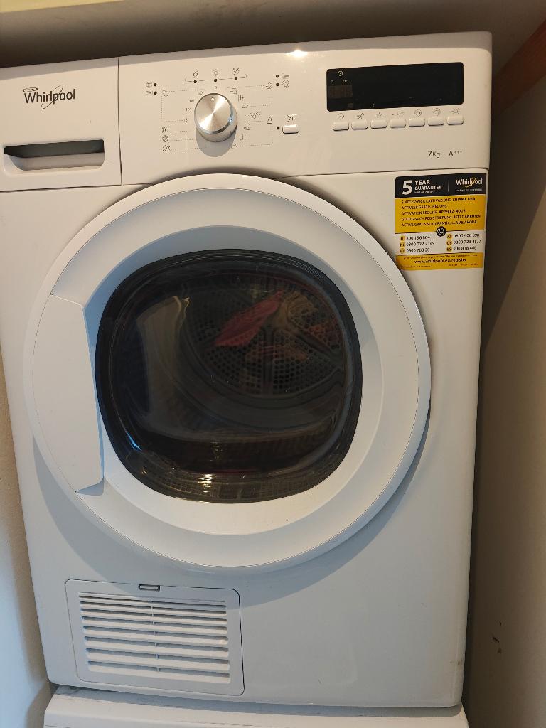 Whirlpool condensatie droogkast, Elektronische apparatuur, Droogkasten, Ophalen, 6 tot 8 kg, Gebruikt, Condens