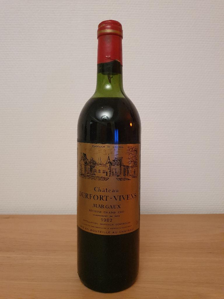 Château Durfort Vivens - 1982 - Margaux Second Grand Cru, Collections, Vins, Neuf, Enlèvement ou Envoi, Pleine, Vin rouge