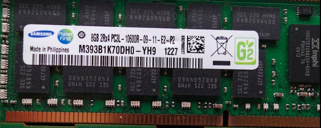 3 8Go DDR3 ECC Registered – RAM serveur Samsung + Micron, Informatique & Logiciels, 1333 + 1600, Enlèvement ou Envoi, 8 GB, DDR3