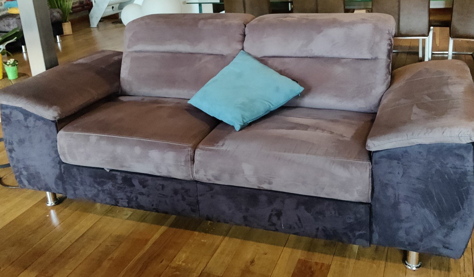 Luxe Antraciet Design Sofa & Slaapbank!, Huis en Inrichting, Slaapkamer | Slaapbanken, Ophalen, Tweepersoons, Zo goed als nieuw