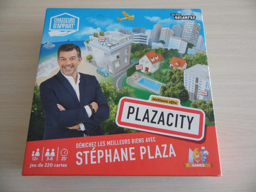 PLAZA CITY      CHASSEURS D'APPART, Trois ou quatre joueurs, Enlèvement ou Envoi, Comme neuf, M6 Games