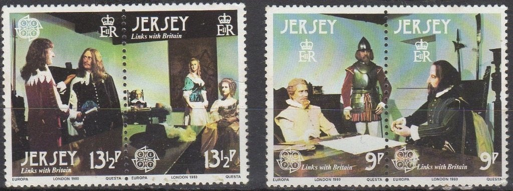 Jersey - Links with Britain, Timbres & Monnaies, Timbres | Europe | Royaume-Uni, Enlèvement ou Envoi, Non oblitéré