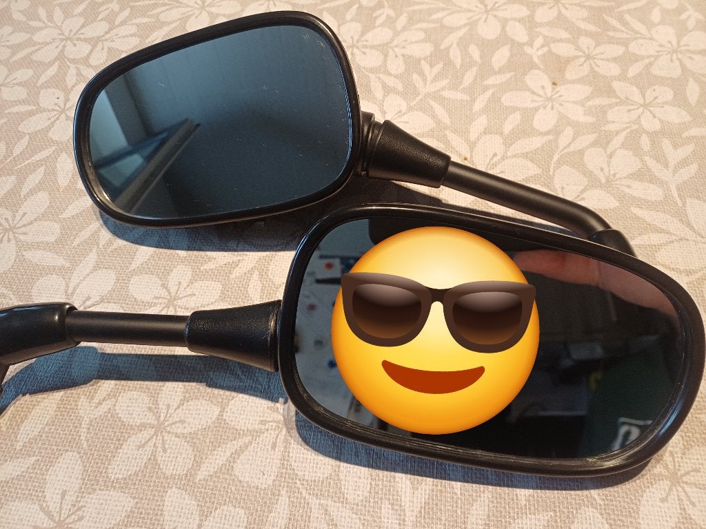 Retroviseur moto, Ophalen of Verzenden, Gebruikt