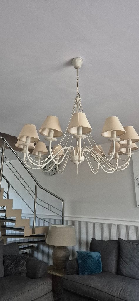 Luster, Huis en Inrichting, Ophalen, Gebruikt, Metaal, Overige fittingen
