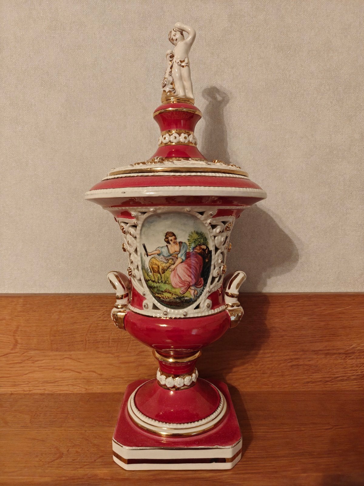 Prachtige Vintage Italiaanse Dekselvaas - H. Sanders (Capodi, Antiek en Kunst, Ophalen