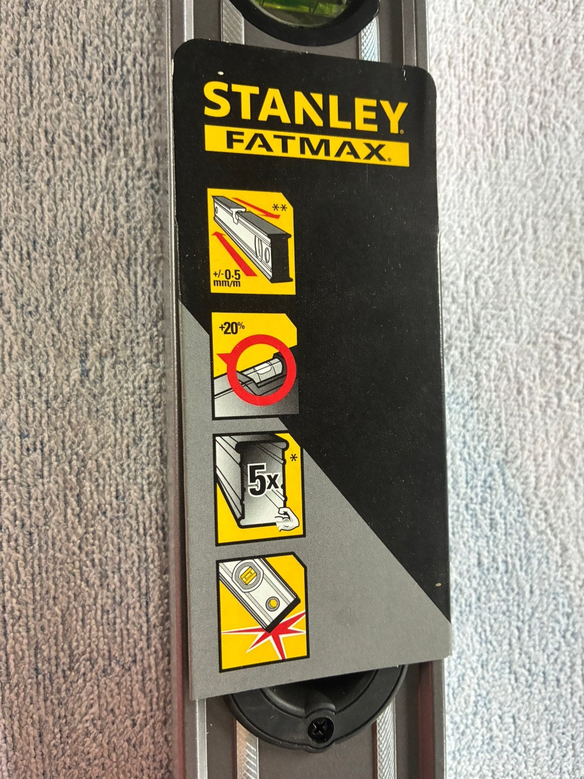 Nieuwe stanley fatmax waterpas, Bricolage & Construction, Enlèvement, Comme neuf, Niveau à bulle, Stanley