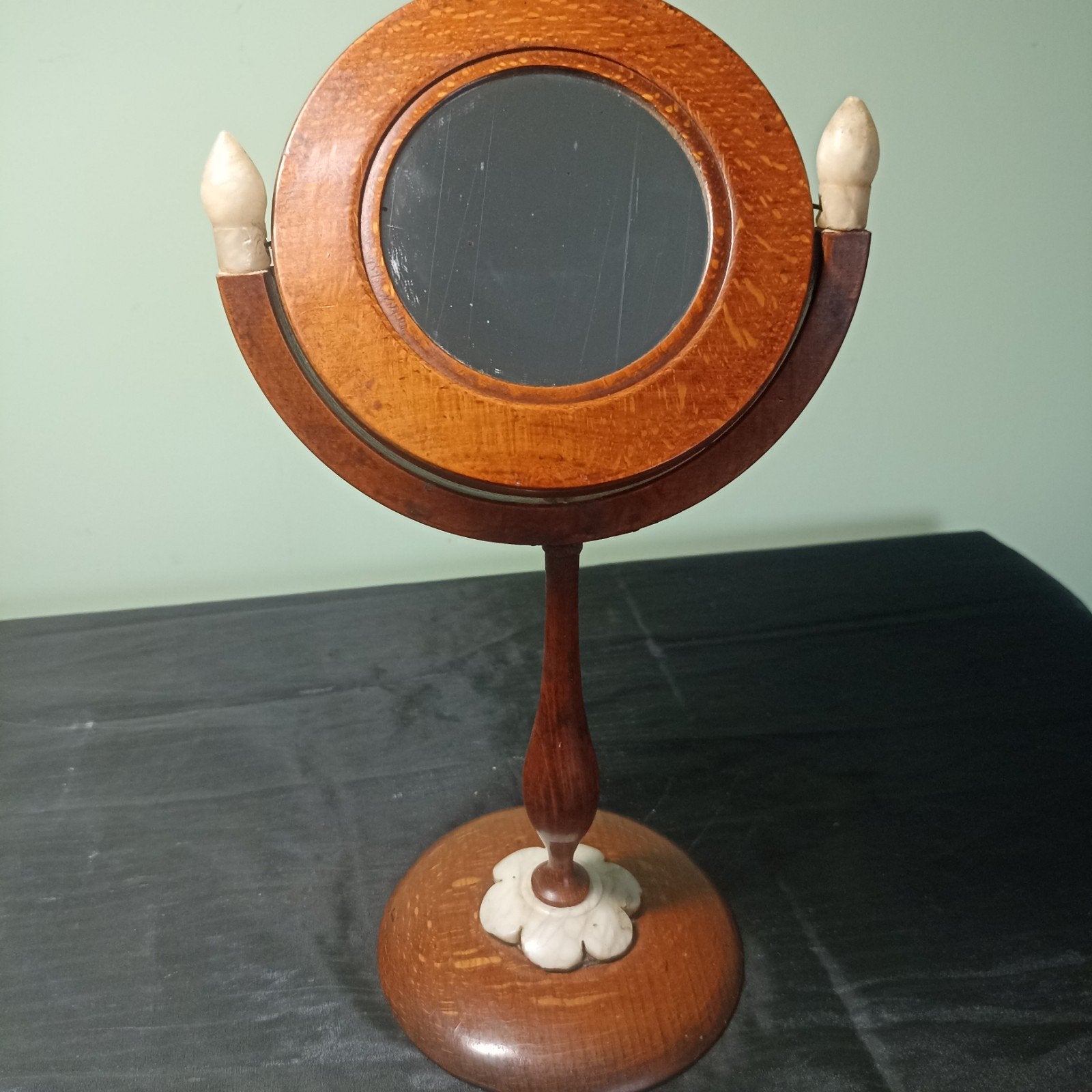 Miroir de rasage/table antique spécial Psyché (vers 1890) —, Enlèvement ou Envoi