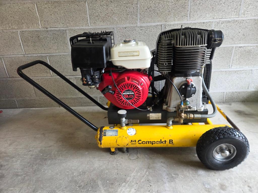 Compresseur thermique professionnel Schneider / Honda GX270, Doe-het-zelf en Bouw, Compressors, Ophalen, Gebruikt, 10 bar of meer