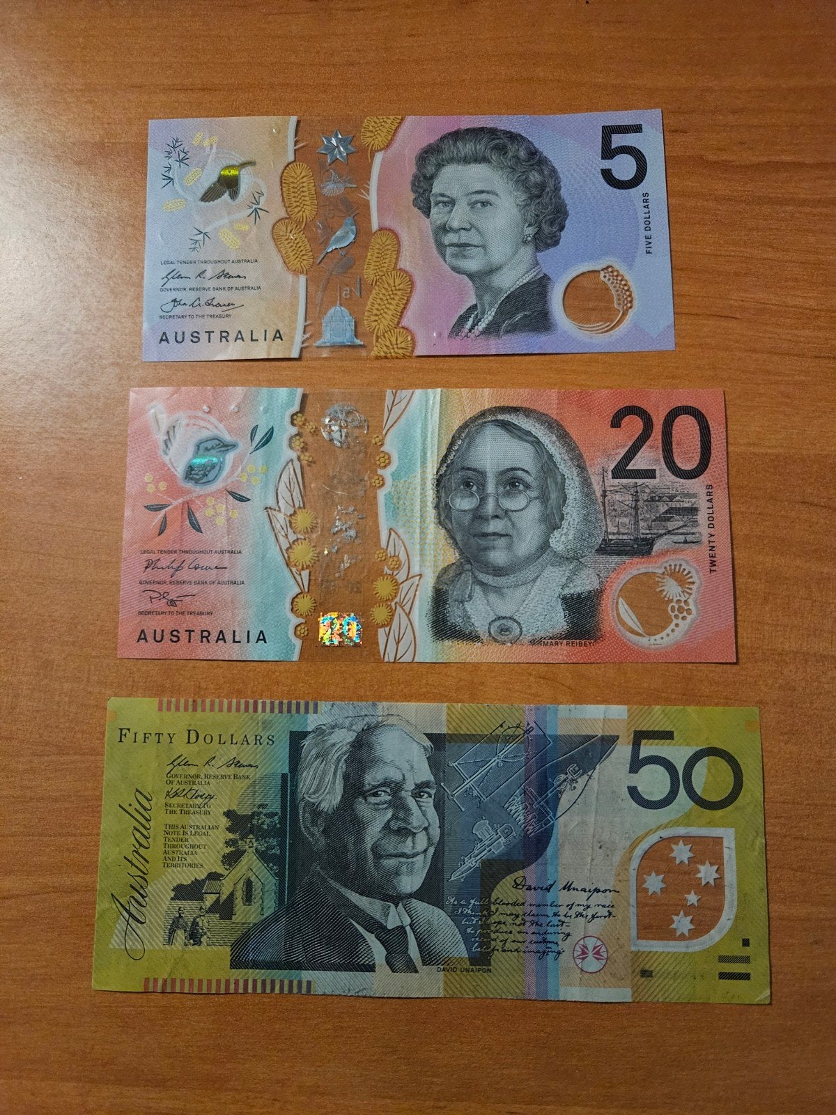 3 bankbiljetten Australië 75 dollars set, Ophalen of Verzenden, Overige landen, Setje