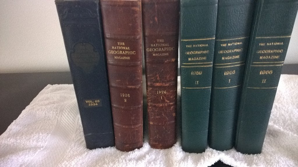 The Nationale Geographique magazines - ingebonden in boeken, Enlèvement ou Envoi