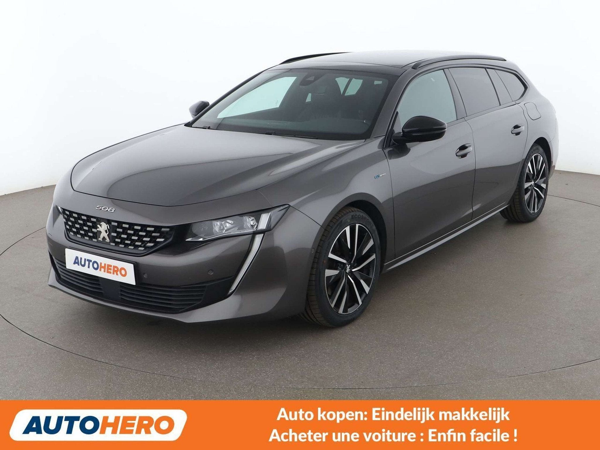 Peugeot 508 1.6 Hybrid 225 GT (bj 2023, automaat), Auto's, Gebruikt, 1820 kg, Leder, Elektrisch