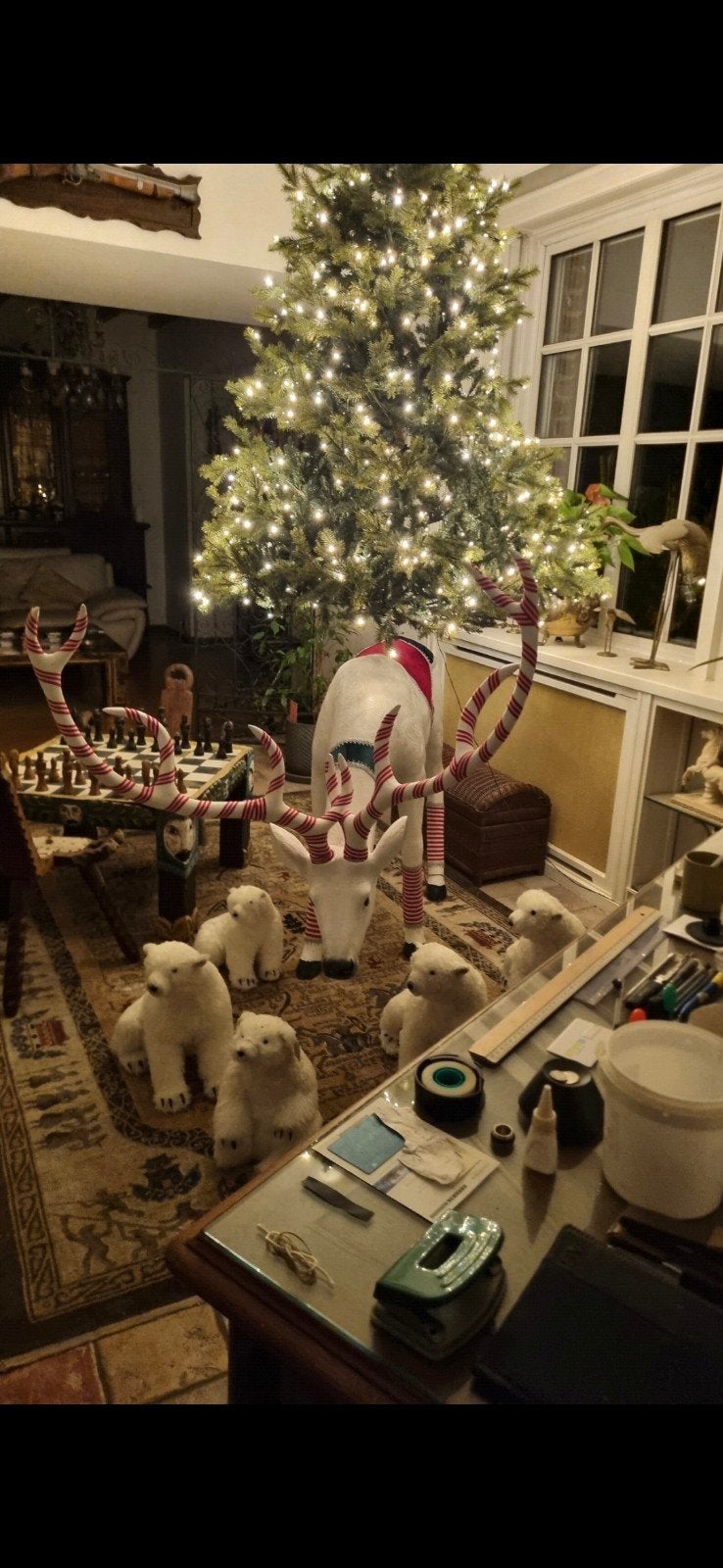 Kerst rendier decoratie, Ophalen, Zo goed als nieuw