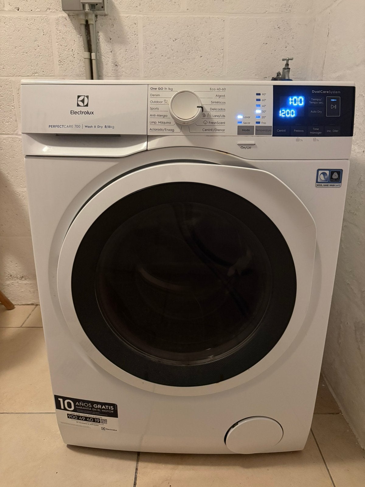 Electrolux PerfectCare 700 EW7W4862LB 8/6kg, Electroménager, 6 à 8 kg, Enlèvement, Comme neuf, 85 à 90 cm