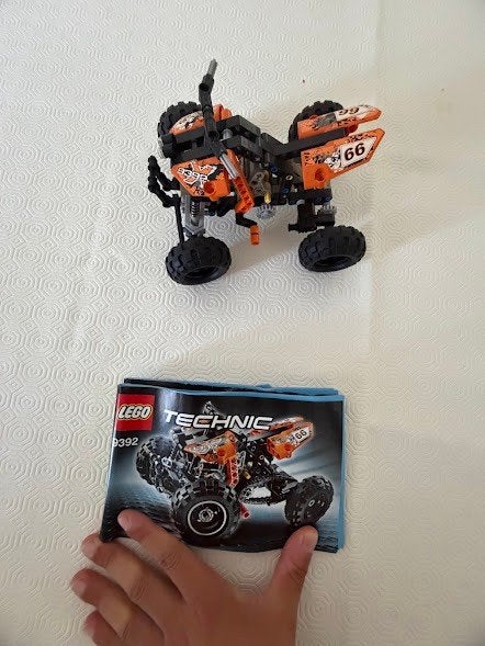 LEGO Quad Bike 9392, Ophalen, Lego, Overige typen, Inclusief instructies