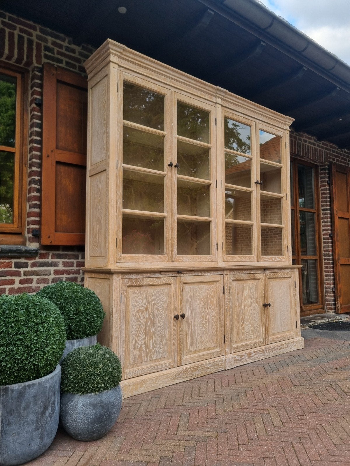 Buffet/vitrine en chêne art.165/26