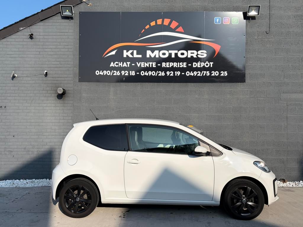 VW UP! 1.0i ESSENCE 140 000KM CARPASS 2017 FACELIFT EURO 6B, Auto's, Voorwielaandrijving, Stof, Wit, Bedrijf