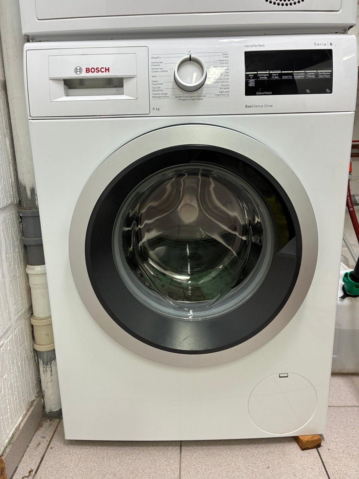 Wasmachine Bosch, Elektronische apparatuur, Wasmachines, 8 tot 10 kg, Ophalen, Zo goed als nieuw, Voorlader