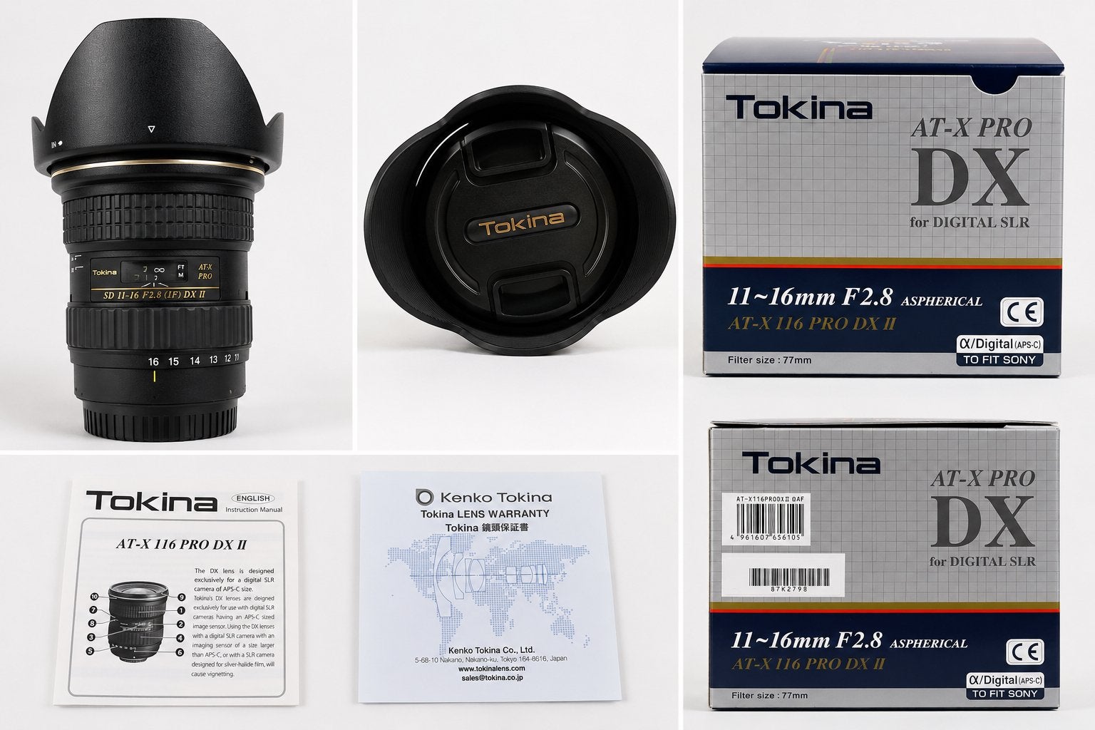 Tokina AT-X 116 PRO DX II 11-16mm F/2.8 - Sony A-mount NIEUW, Audio, Tv en Foto, Ophalen, Tokina, Nieuw, Groothoeklens