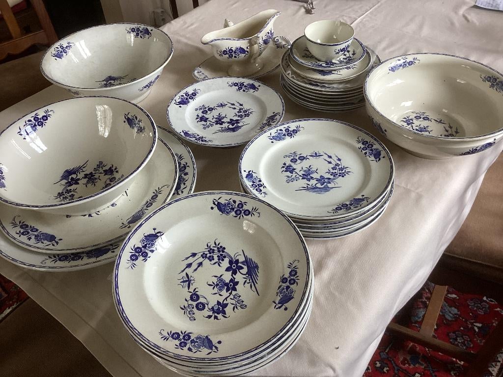 antiek serviesgoed groot boeket, Antiek en Kunst, Antiek | Servies los, Ophalen