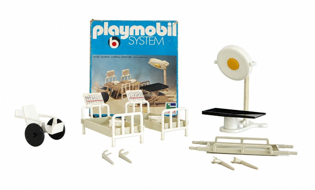 Vintage Playmobil 3238 Ziekenhuis Accessoires - Klicky 1976, Enlèvement ou Envoi, Utilisé