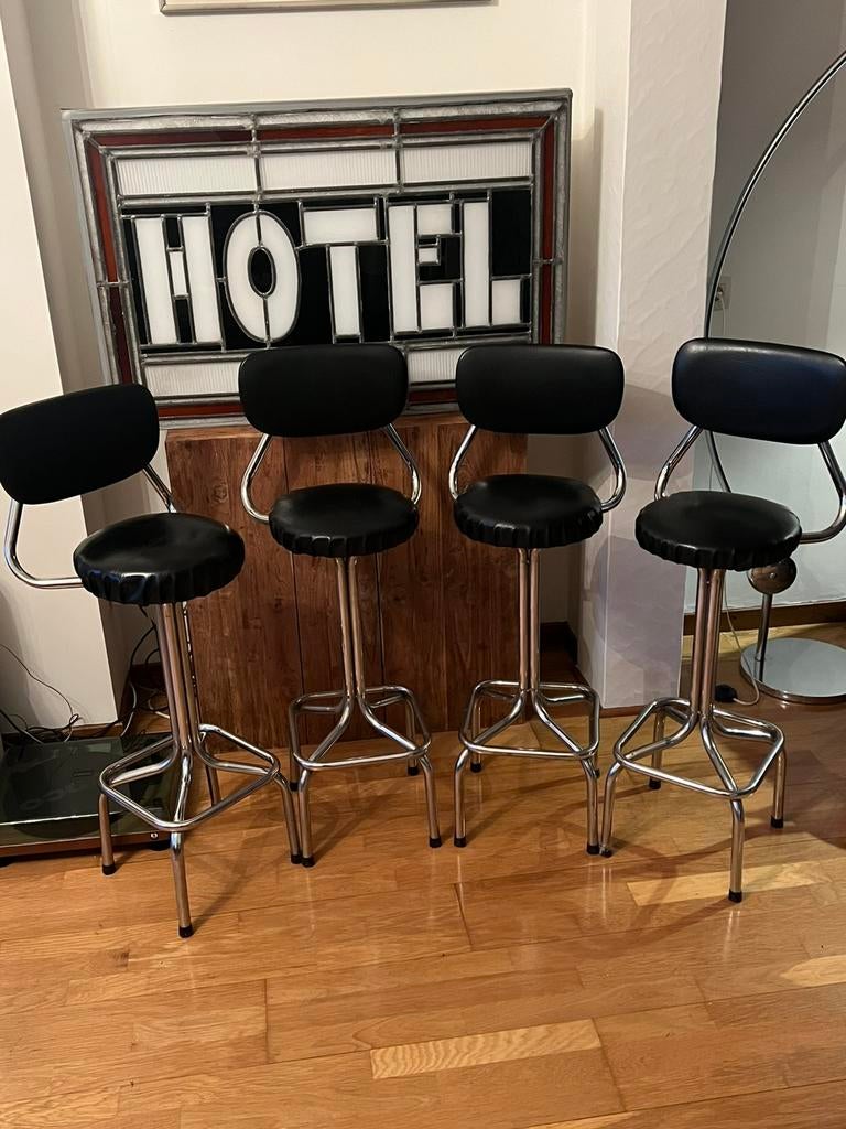 Tabourets de bar vintage fabriqués en Hollande, Maison & Meubles, Tabourets de bar, Enlèvement, Comme neuf