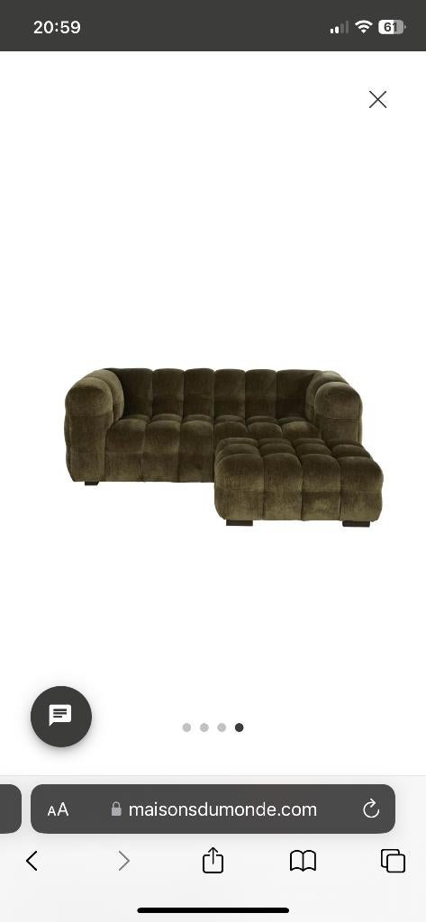 Fauteuil et pouf Lilo Maison du monde, Maison & Meubles, Fauteuils, 100 à 125 cm, Comme neuf, Contemporain, Enlèvement