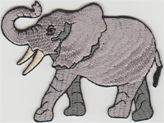 Olifant stoffen opstrijk patch embleem #1, Verzenden, Nieuw