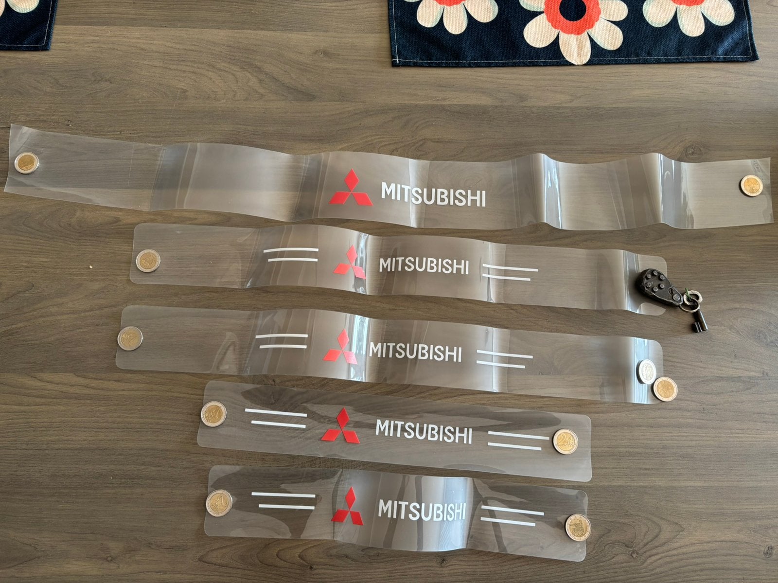 Mitsubishi Autostickers / Lakbescherming (5-delig), Ophalen of Verzenden