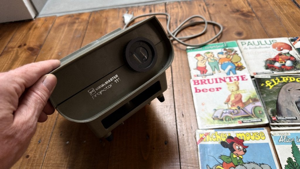 Vintage GAF View-Master Projector 111 + schijfjes/boekjes, Antiek en Kunst, Ophalen of Verzenden
