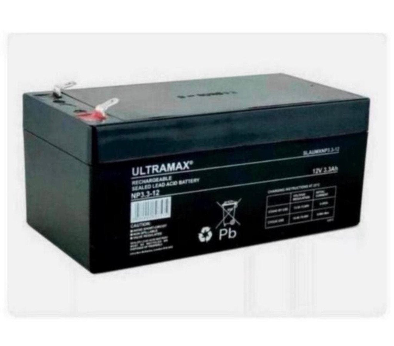 Batterie de 12 V 3,3 Ah ULTRA MAX NP3.3-12 VRSLA 12 V 3,3 Ah, Enlèvement ou Envoi, Neuf