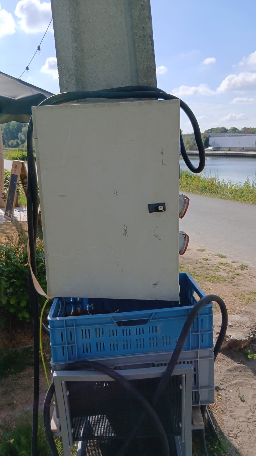 Werfkast 3 fases, Doe-het-zelf en Bouw, Elektriciteit en Kabels, Ophalen, Gebruikt