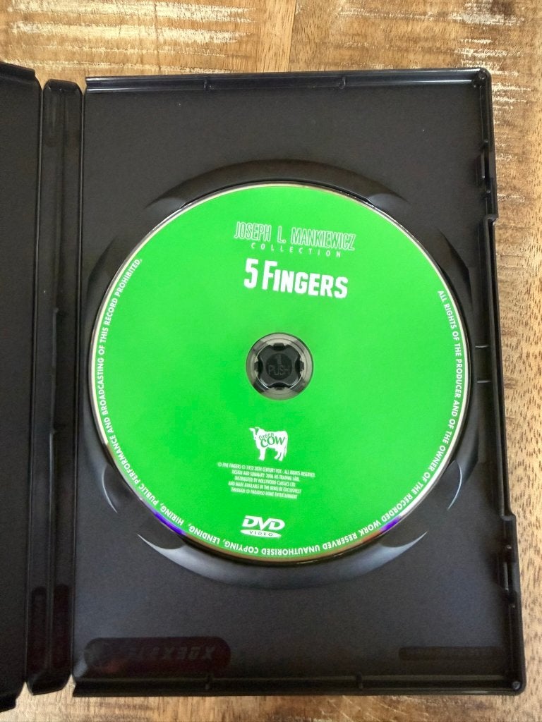 DVD 5 fingers - Joseph L. Mankiewicz, CD & DVD, Enlèvement ou Envoi, Drame, Comme neuf, 1940 à 1960