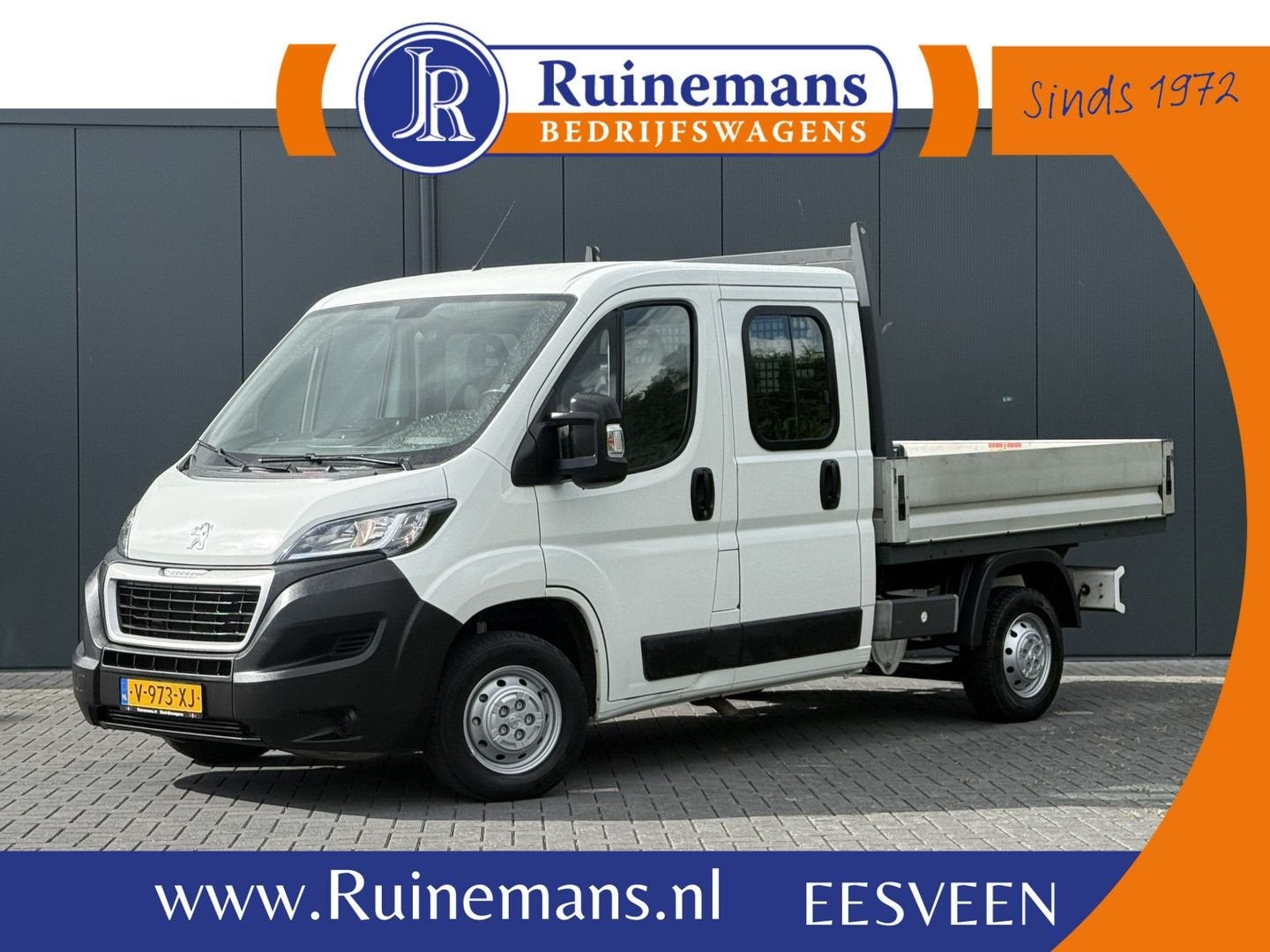 Peugeot Boxer 2.0 BlueHDI 131 PK EURO 6 / PICK UP / 7-PERS D, Auto's, Wit, Onderhoudsboekje, Te koop, 168 g/km
