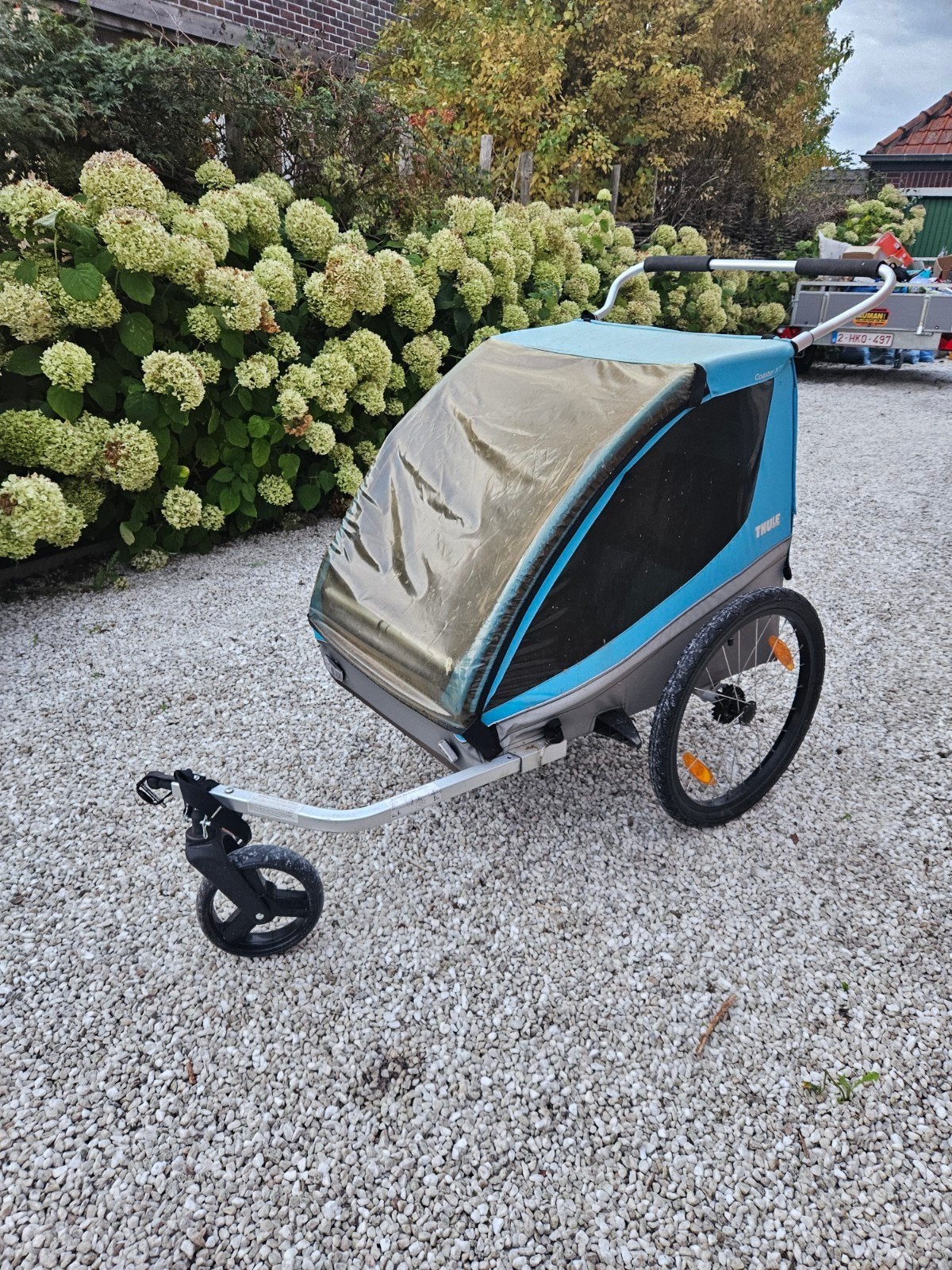 Thule Coaster XT fietskar voor 2 kinderen, 2-in-1 fietskar e, Enlèvement