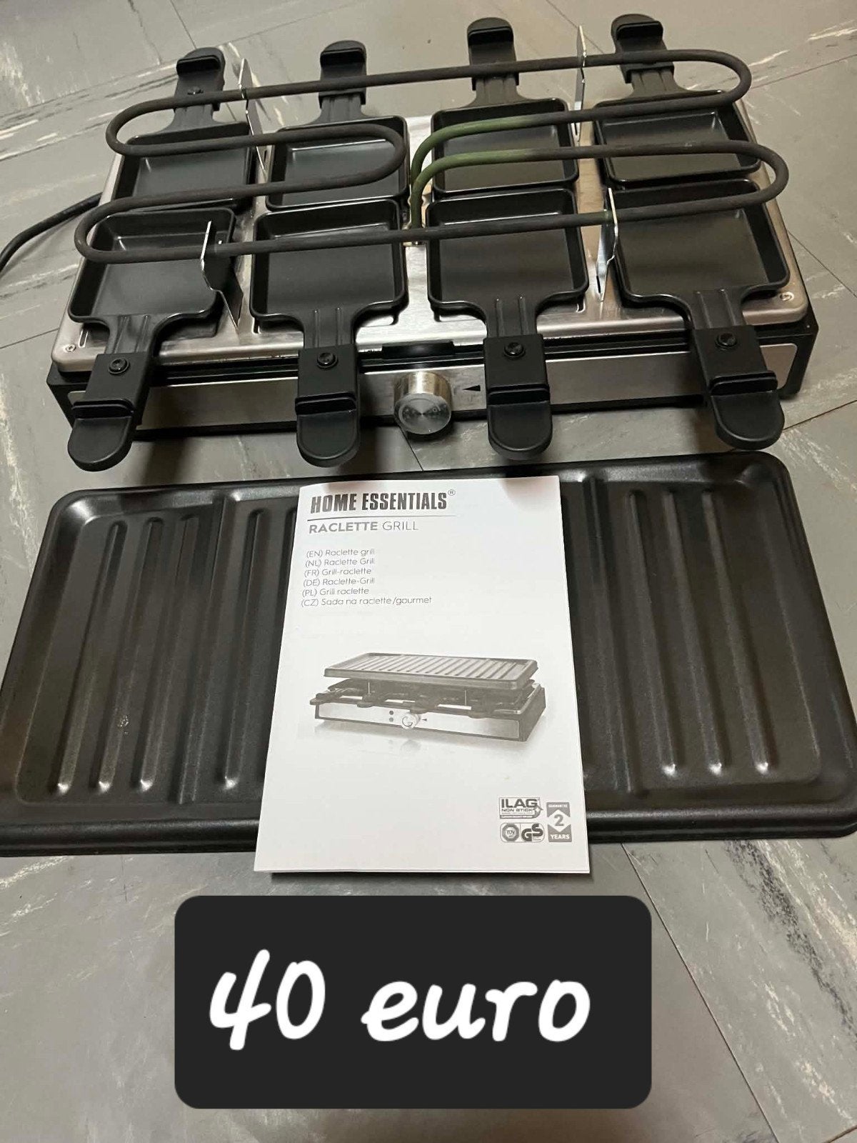 raclette grill, Elektronische apparatuur, Gourmetstellen, Ophalen, Zo goed als nieuw