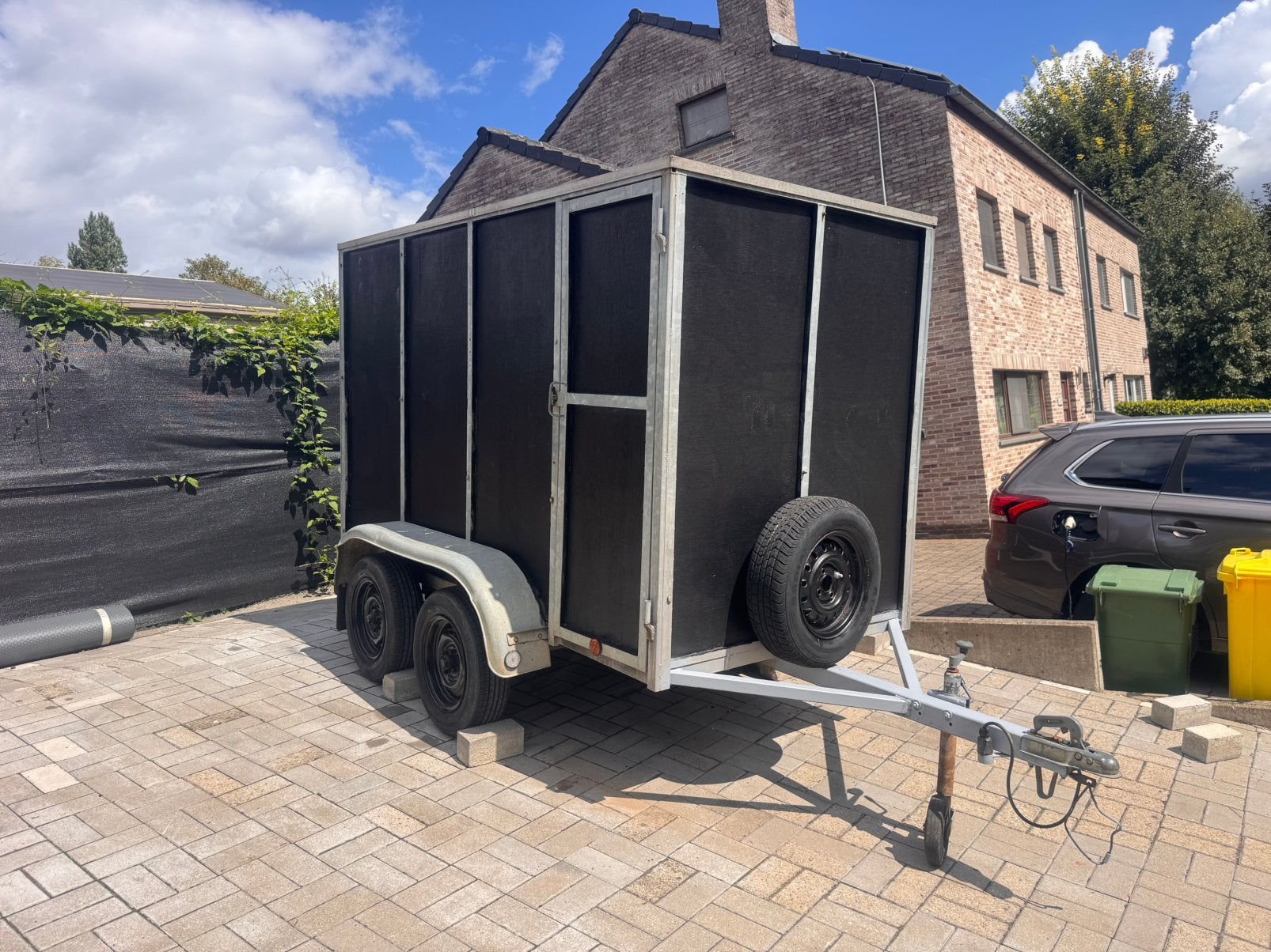 Grande remorque fermée 750kg !!, Enlèvement, Comme neuf