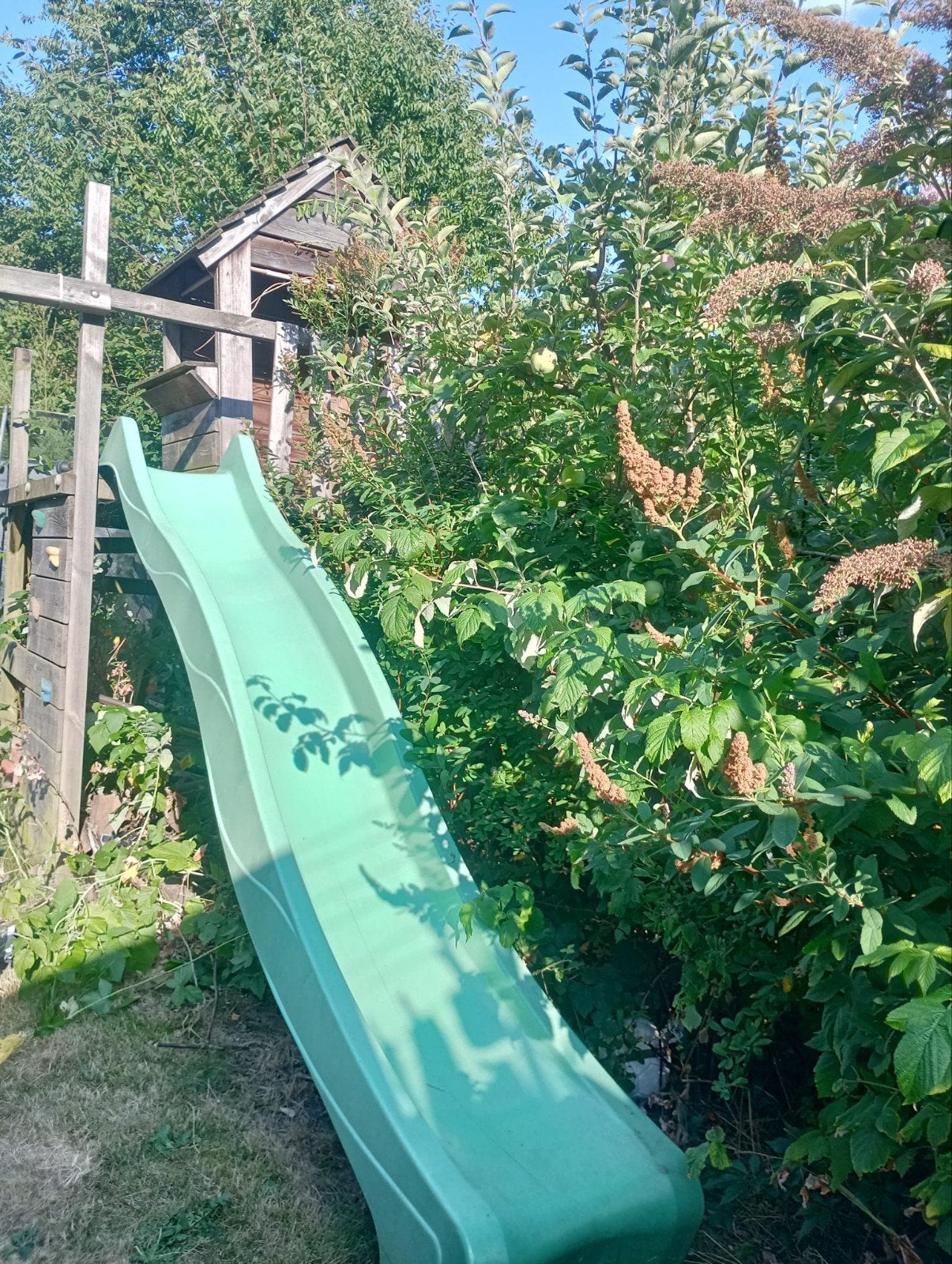 Groene glijbaan, Kinderen en Baby's, Ophalen, Gebruikt, Glijbaan, Aanbouwonderdeel