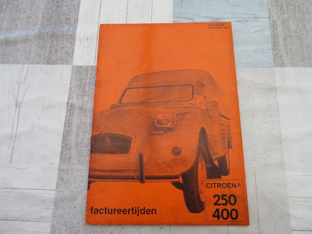 citroen 250  400  origineel boek voor de verzamelaar, Enlèvement ou Envoi