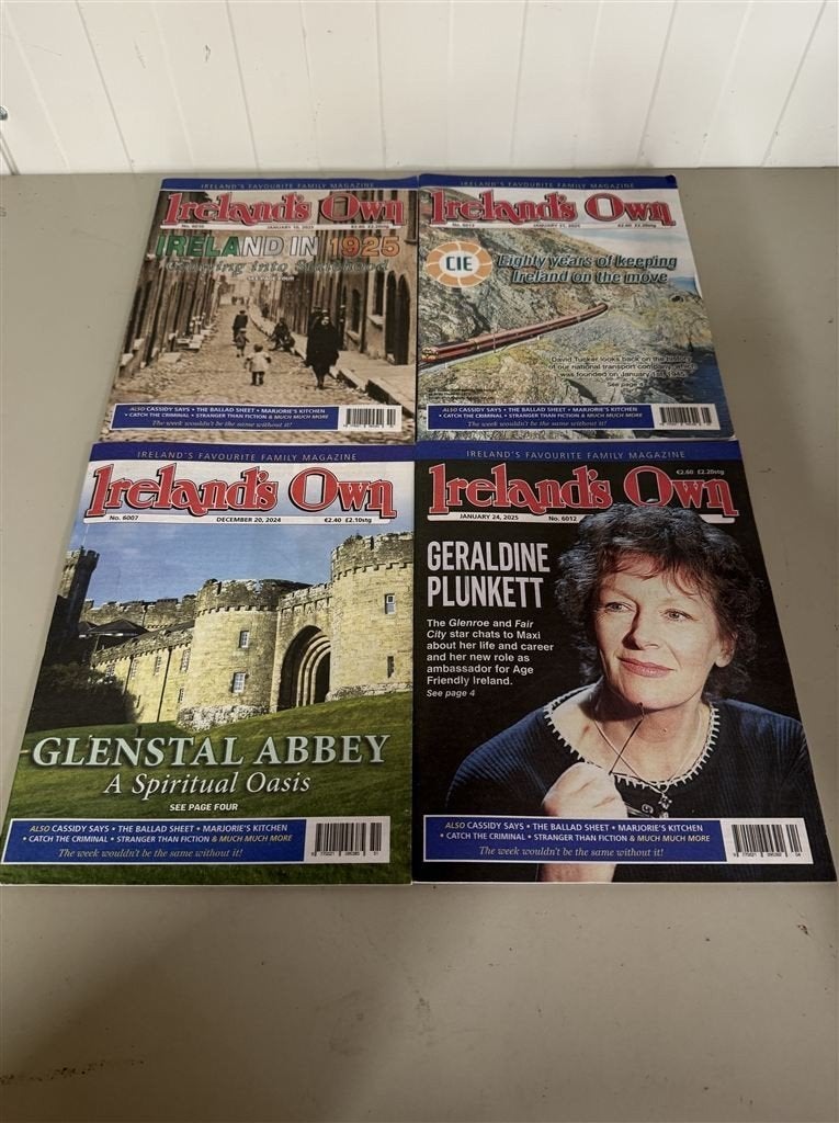 ierland - 4 x Ireland\'s Own Magazine December 2024 and Janu, Boeken, Tijdschriften en Kranten, Ophalen of Verzenden, Zo goed als nieuw
