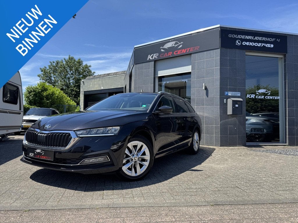 Skoda Octavia Combi 1.0 TSI Business Edition Plus LED-VIRTUA, Auto's, Voorwielaandrijving, Stof, Gebruikt, Zwart