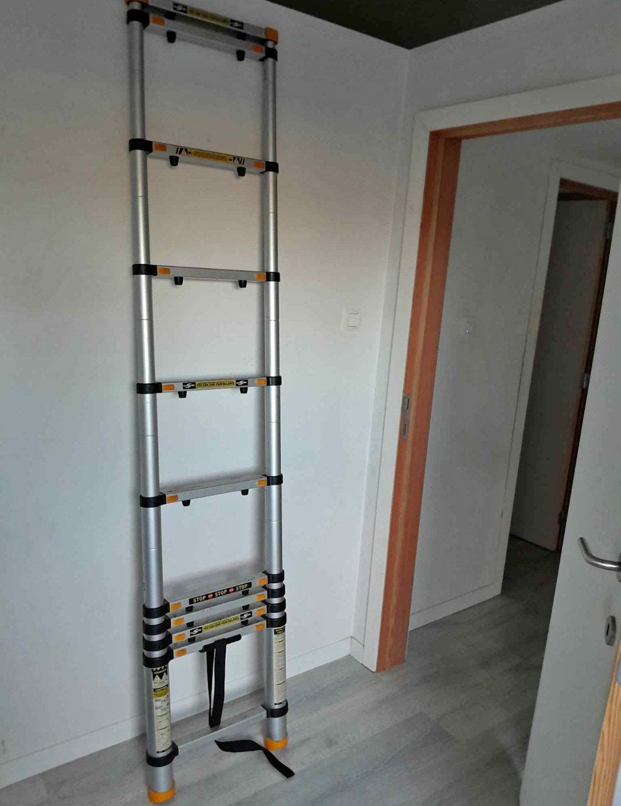 telescopische ladder, Doe-het-zelf en Bouw, Ladders en Trappen, Ophalen, Ladder