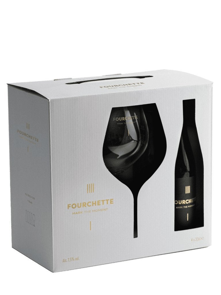 Fourchette Gift Pack 4x33cl + Glas, Ophalen