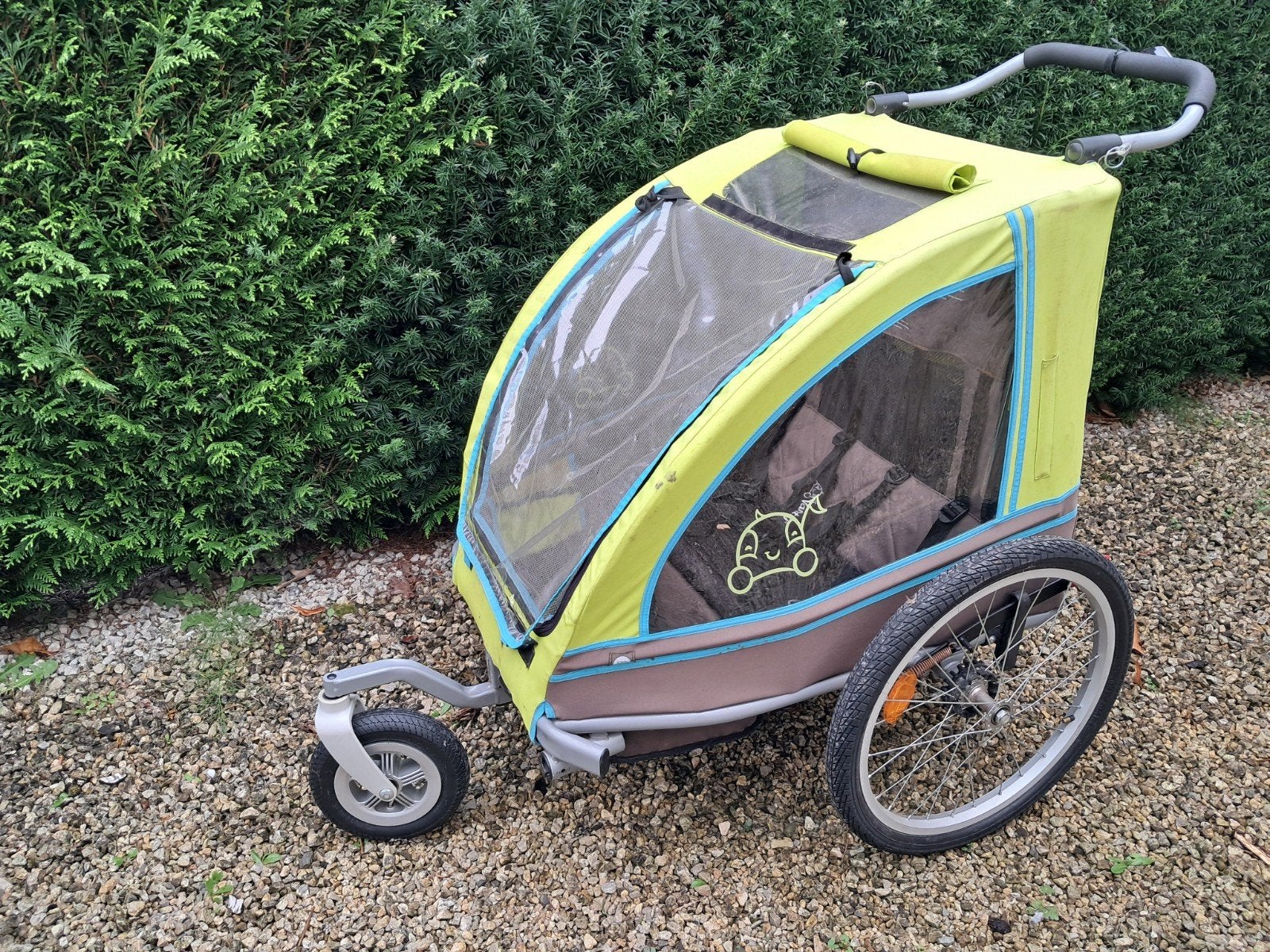 Fietskar voor 2 kindjes., Ophalen, Gebruikt, Kinderkar