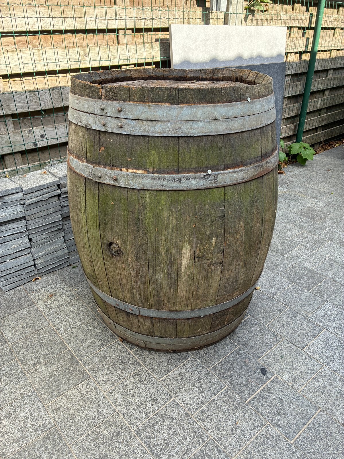 Wijnton wijnvat, Tuin en Terras, Ophalen, Gebruikt, Hout