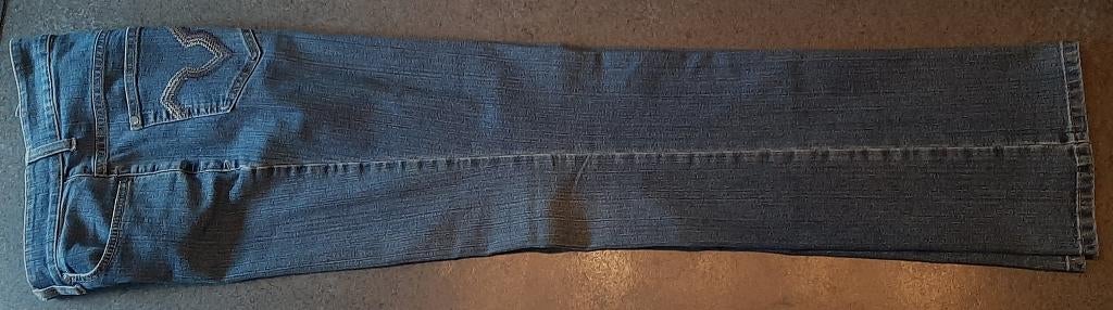 Te koop: Goede staat! Mooie blauwe jeansbroek van Mac 40/34., Kleding | Dames, "Mac", Ophalen, Zo goed als nieuw, Blauw