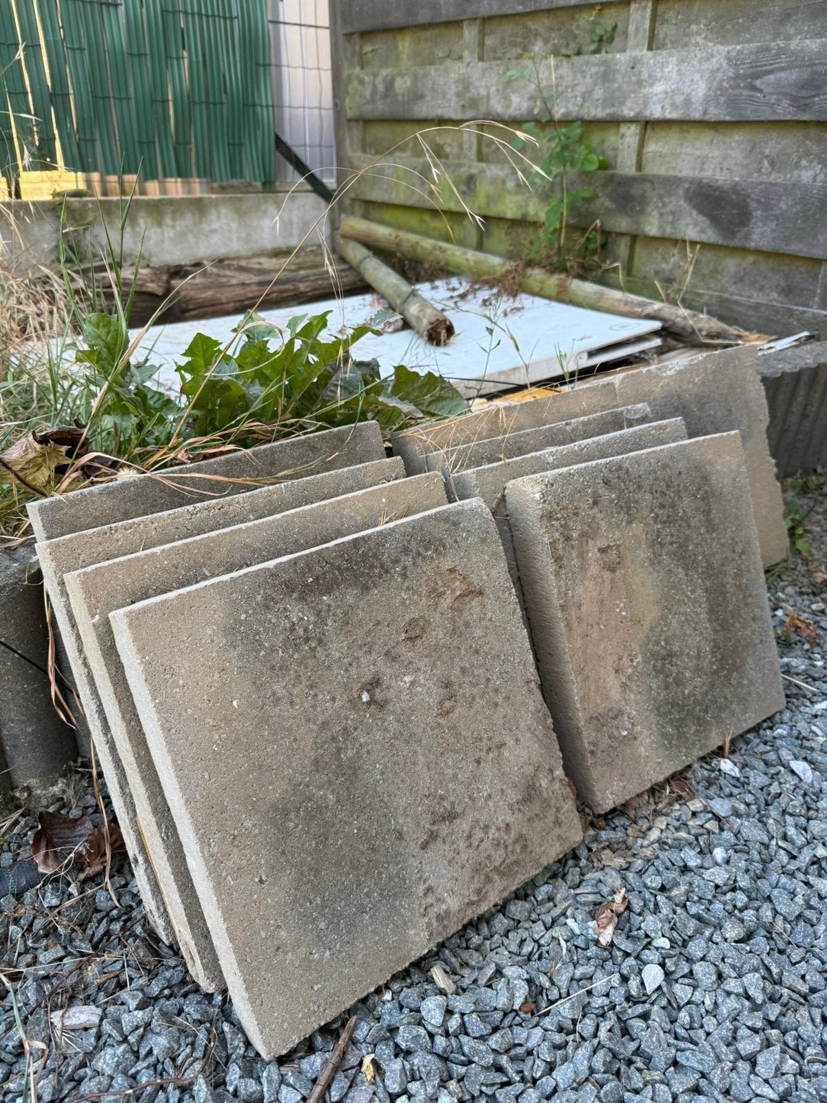 Dalles béton 30cm x 30cm, Bricolage & Construction, Dalles & Carrelages, Enlèvement, Utilisé