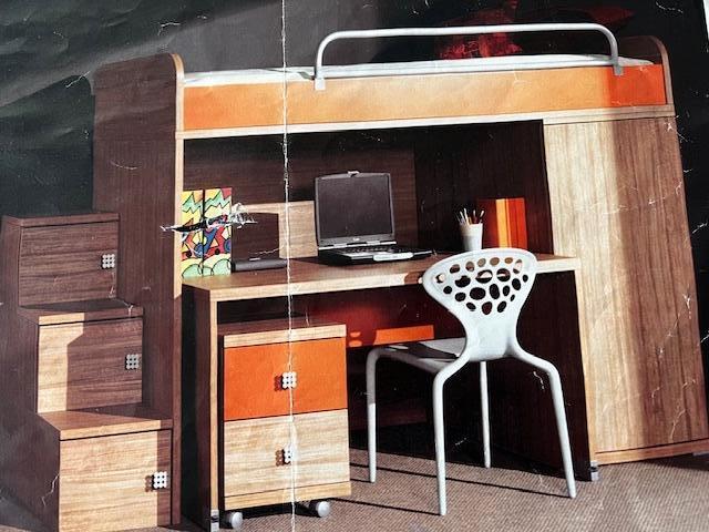Jeugdslaapkamer met hoogslaper, Huis en Inrichting, Ophalen, Gebruikt, Eenpersoons, Modern