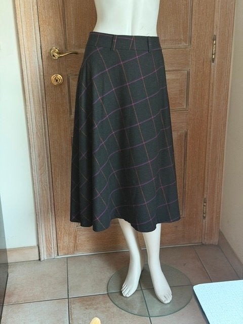 Nieuwe zwarte geruite rok Xandres - maat 38, Kleding | Dames, Maat 38/40 (M), Zwart, Nieuw, Ophalen of Verzenden