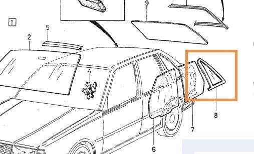 Volvo Ruit volvo zijruit rechts achter 3467453 440 CH -31780, Ophalen of Verzenden, Nieuw